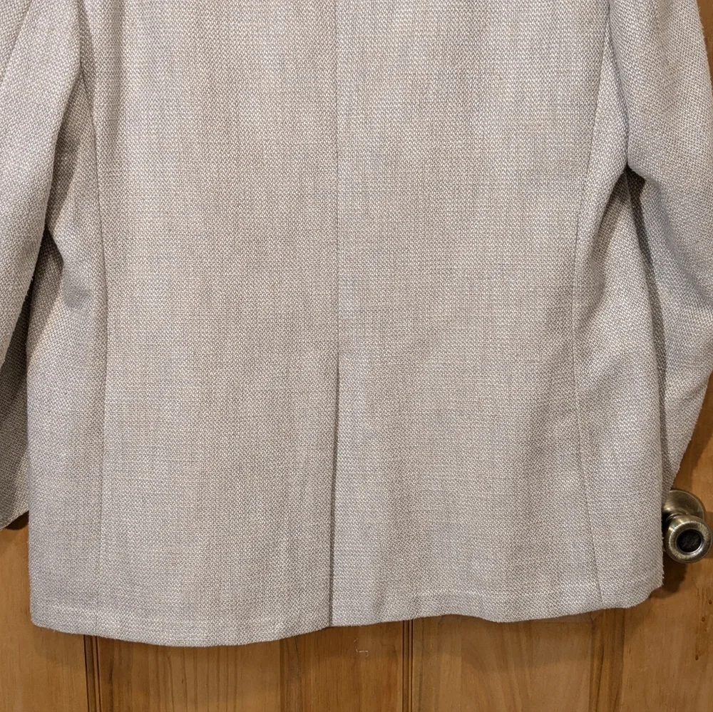 Vintage Kuppenheimer Tweed Sport Coat Wool Blazer Jacket Beige Winter Men's 46L